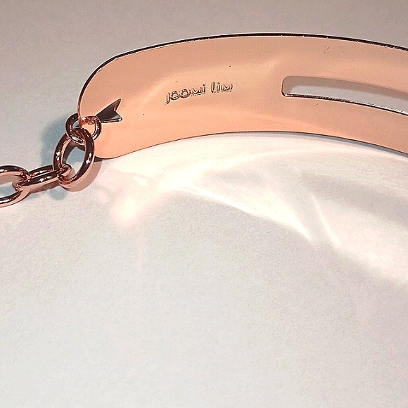 JOOMI LIM RHODIUM ROSE GOLD PLATED CHOKER WITH PEARLS - Picture 3 of 4